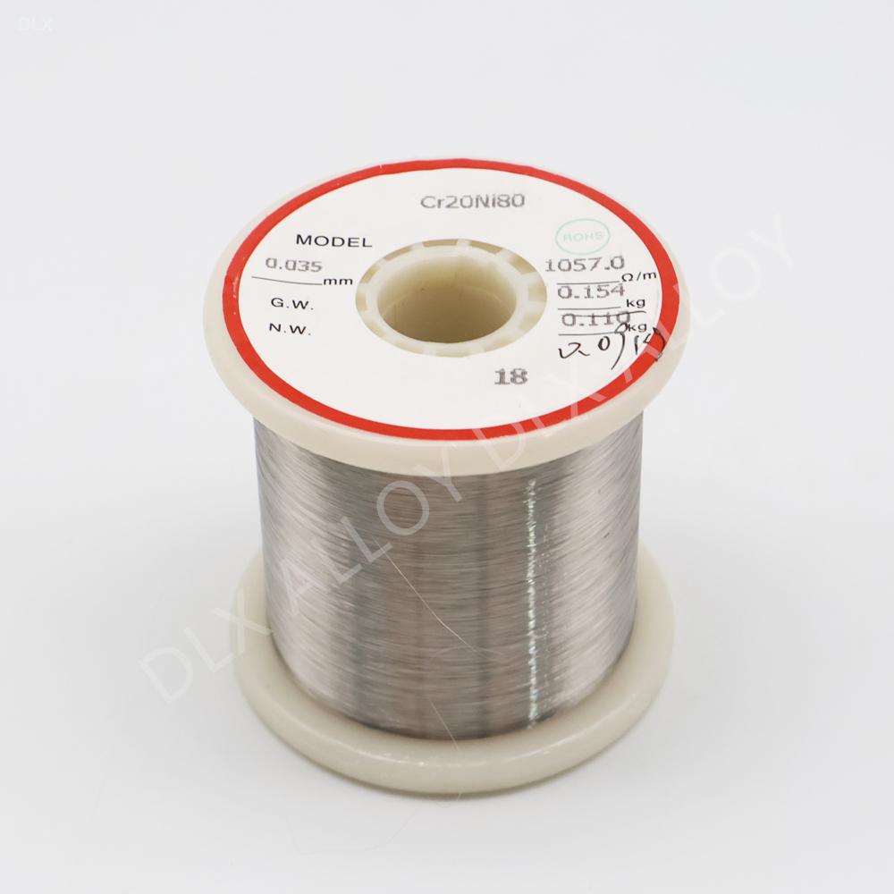 200-300 MPa Yield Strength Nichrome Wire 15-20 W/mK Thermal Conductivity 20-30% Elongation for Long